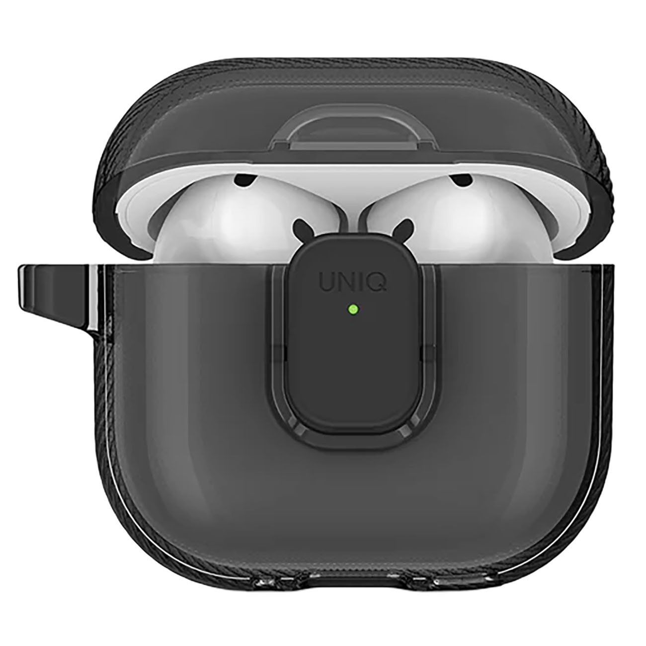 UNIQ Glase Pro Case for Apple AirPods 4 / Elegant Design / Drop Protection / Black