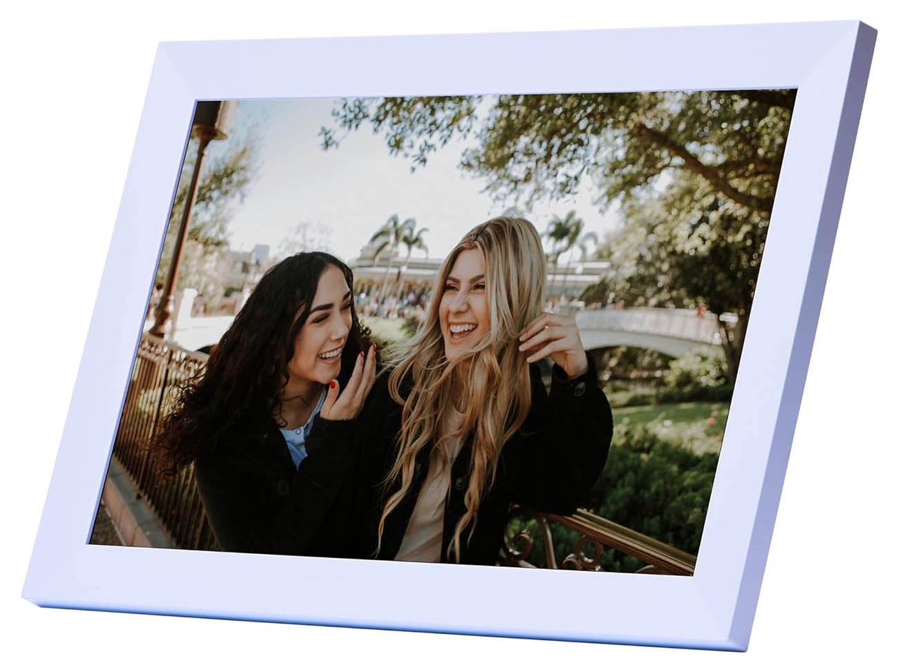 اطار صور رقمي من Pixie / مع شاشة لمس / تحكم من الجوال / دقة و الوان جميلة / ازرق