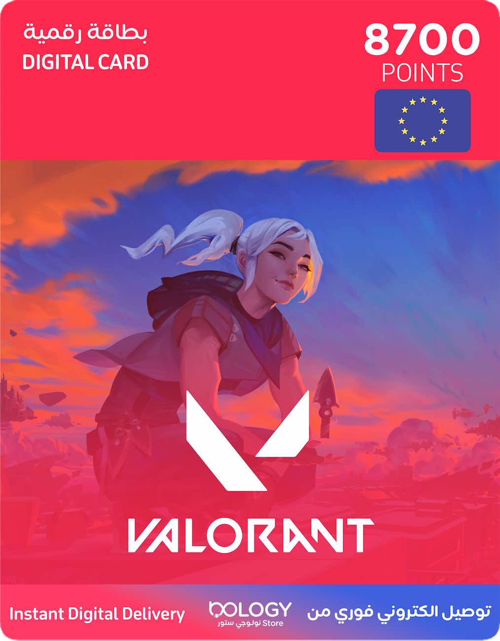 نقاط لعبة فالورانت / 80 يورو / 8700 نقطة