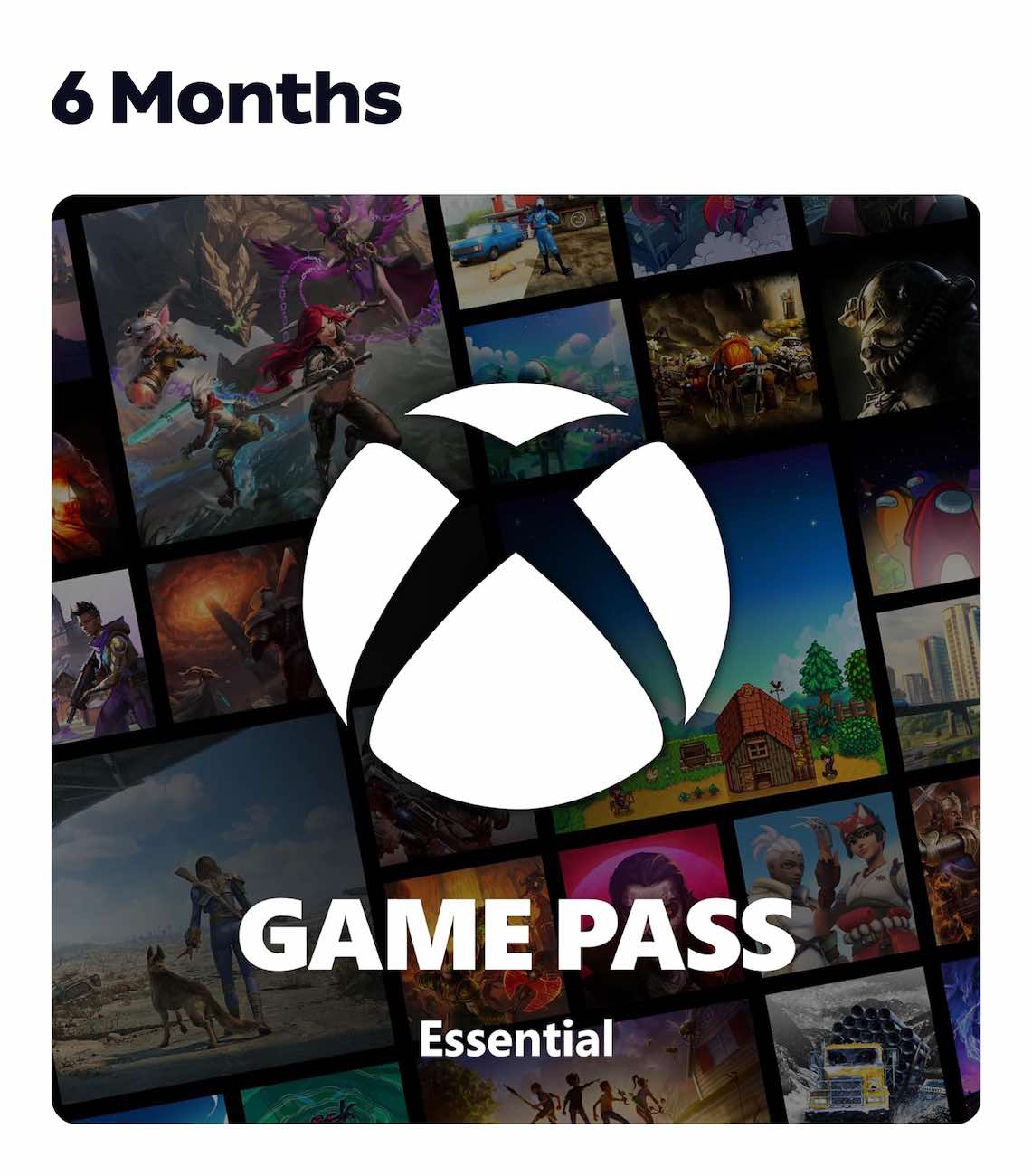 اشتراك Xbox Game Pass Essential لمدة 6 اشهر / ستور امريكي / بطاقة رقمية