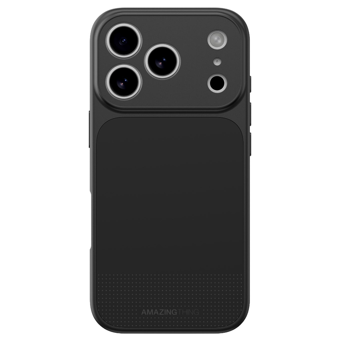 AT Minimal Case for iPhone 17 Pro Max / Supports MagSafe / Full Protection / Drop Resistant / Black