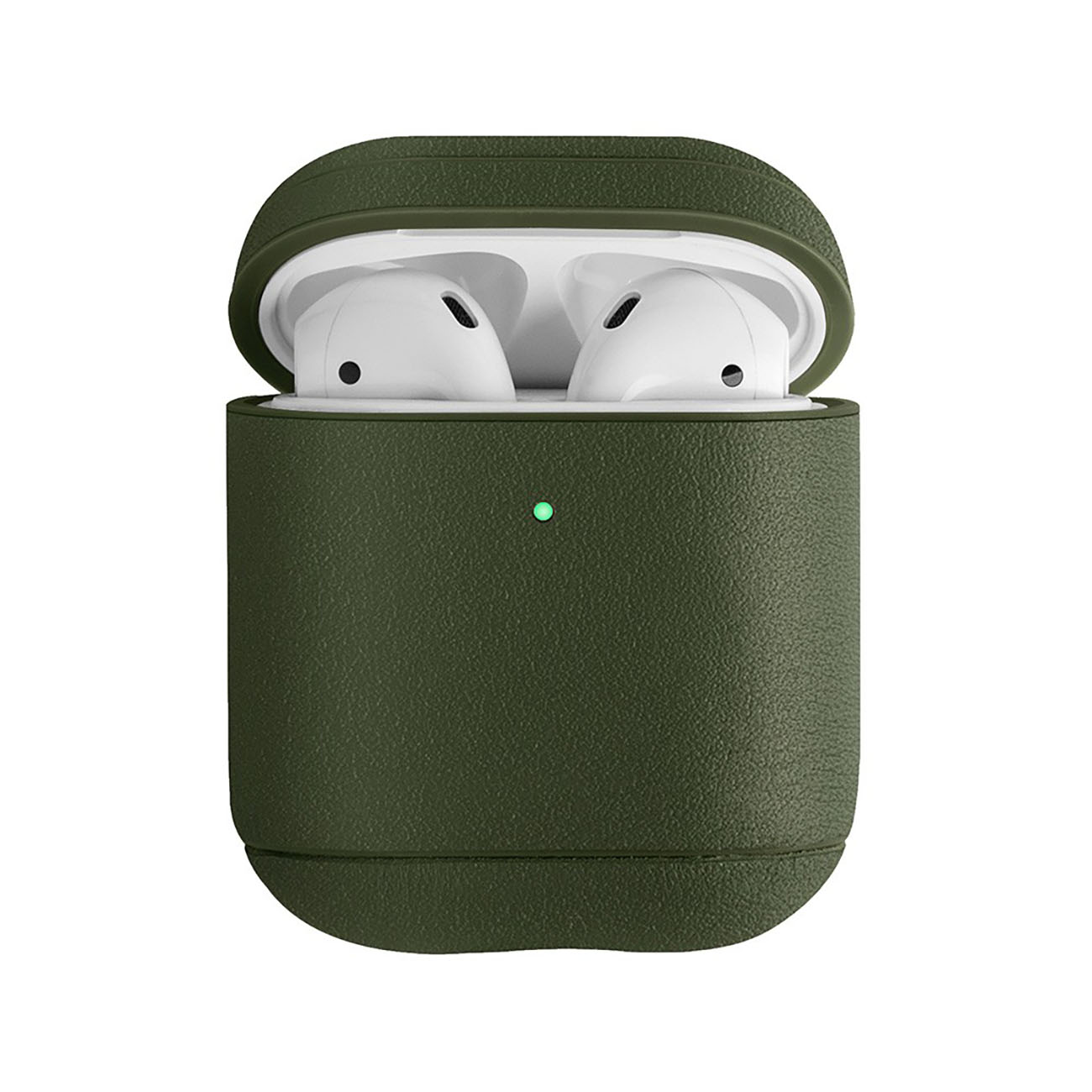 UNIQ Terra Case for Apple AirPods 1 & 2 / Premium Leather / Drop Protection / Olive Green
