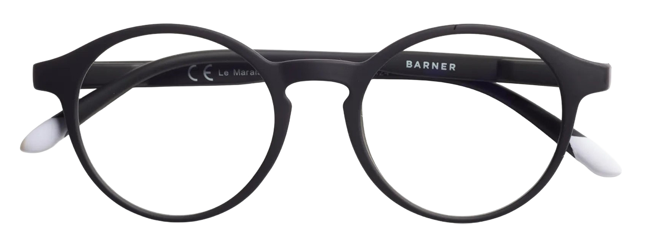 Barner Le Marais Glasses / Protects Eyes from Harmful Screen Rays / Black