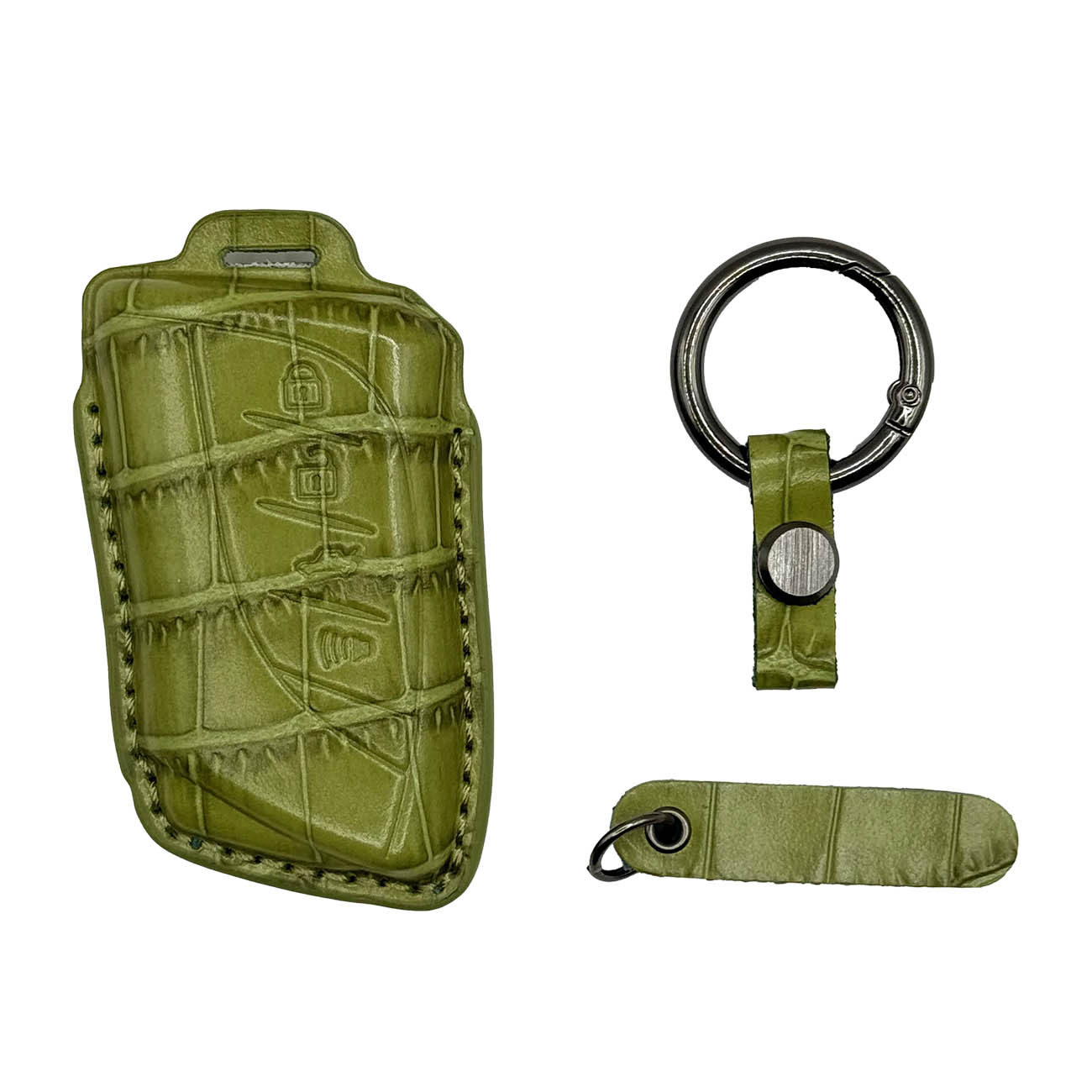 Clava Lexus LX Car Key Fob for 2022–2025 Models / Premium Leather / Olive Garden