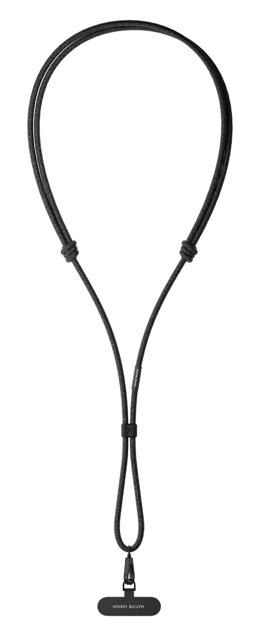 Native Union Crossbody Phone Strap / Adjustable Length / Durable Polyester / Black