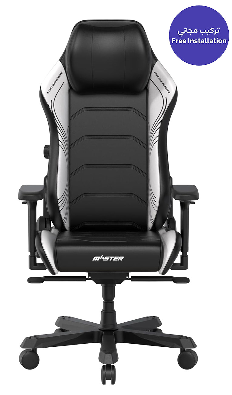 DXRacer Master Series Gaming Chair / Leather / Premium Quality / Black & White