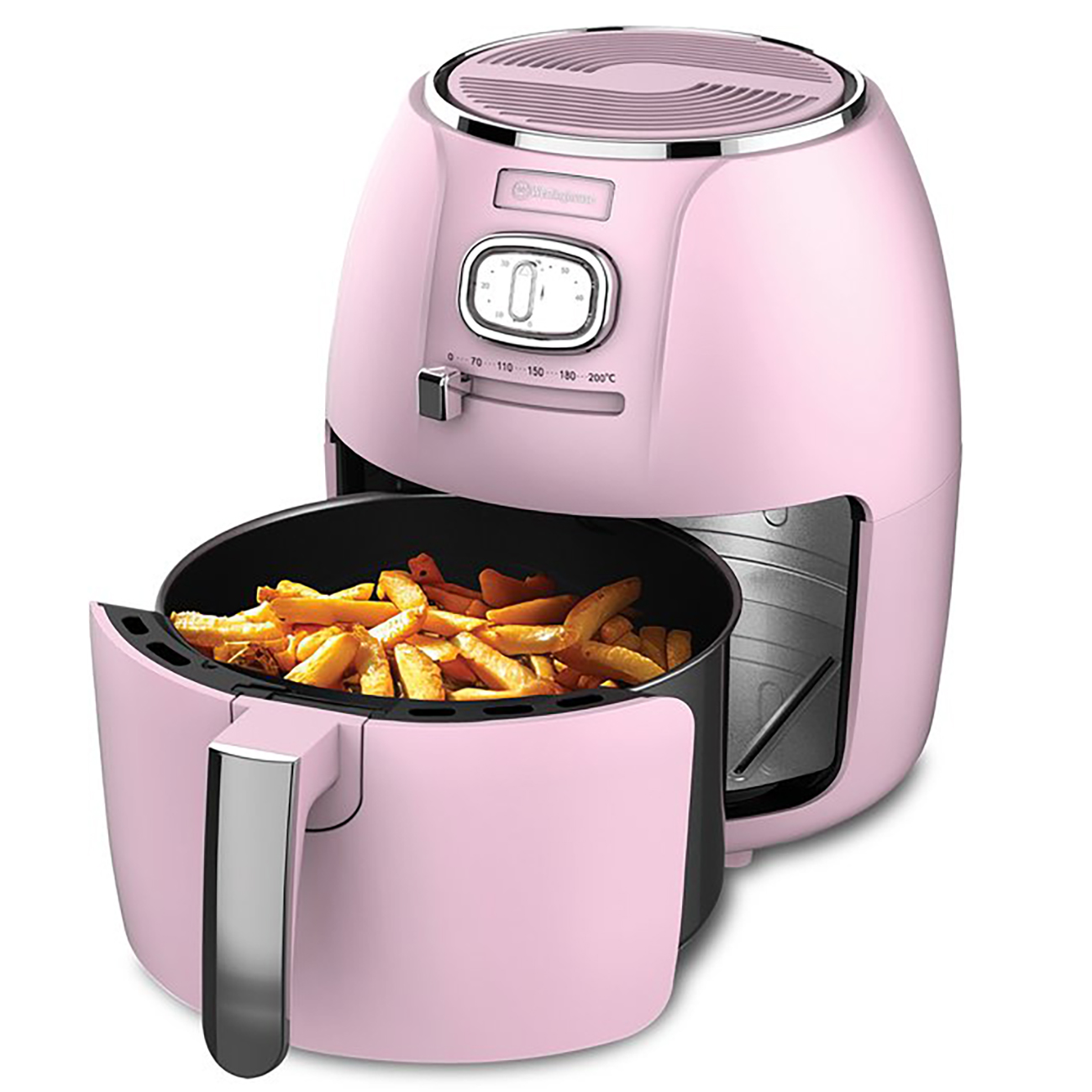 Westinghouse Retro Air Fryer / 4L Capacity / 1500W Power / Classic Design / Pink