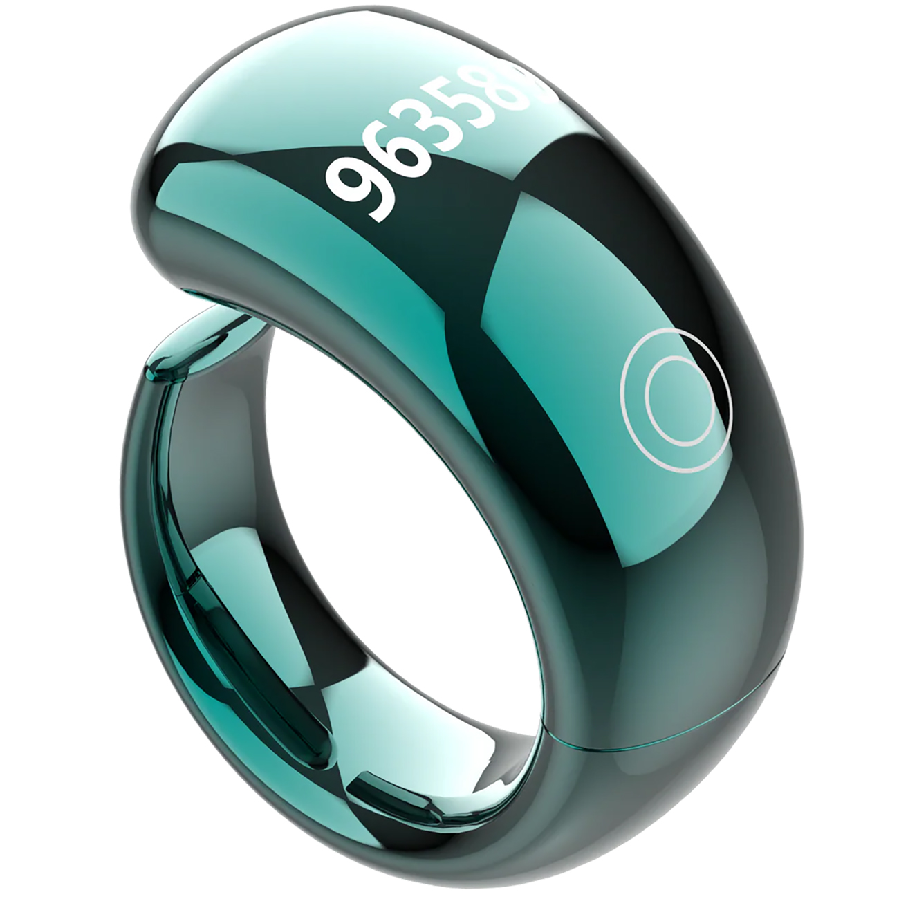 Equantu Smart Tasbih Ring / Mobile App Control & Prayer Reminder / Supports 5 Sizes / Green