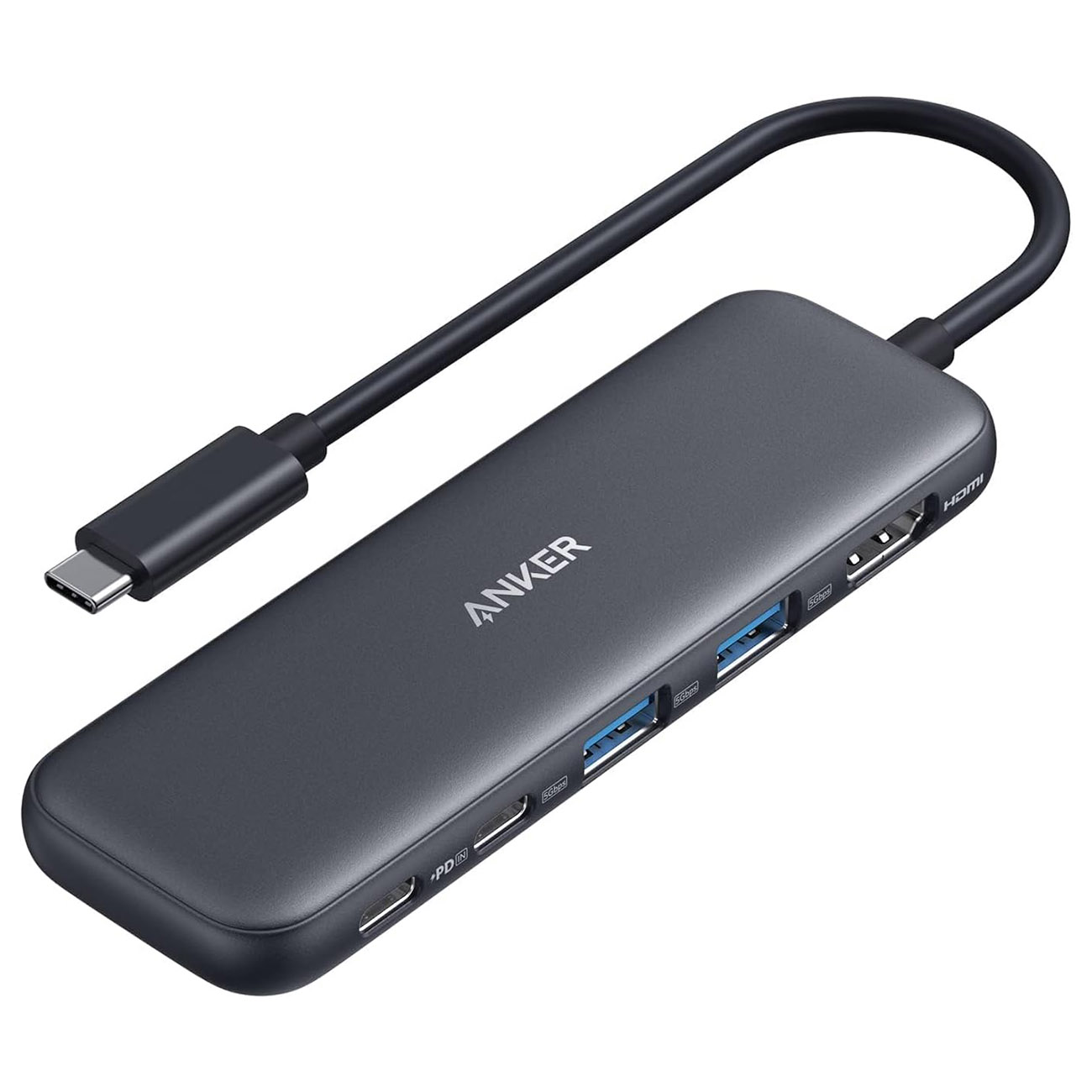 Anker 5 in 1 Hub / Provides 5 Different Ports from Type-C Port / Supports 100W Charging