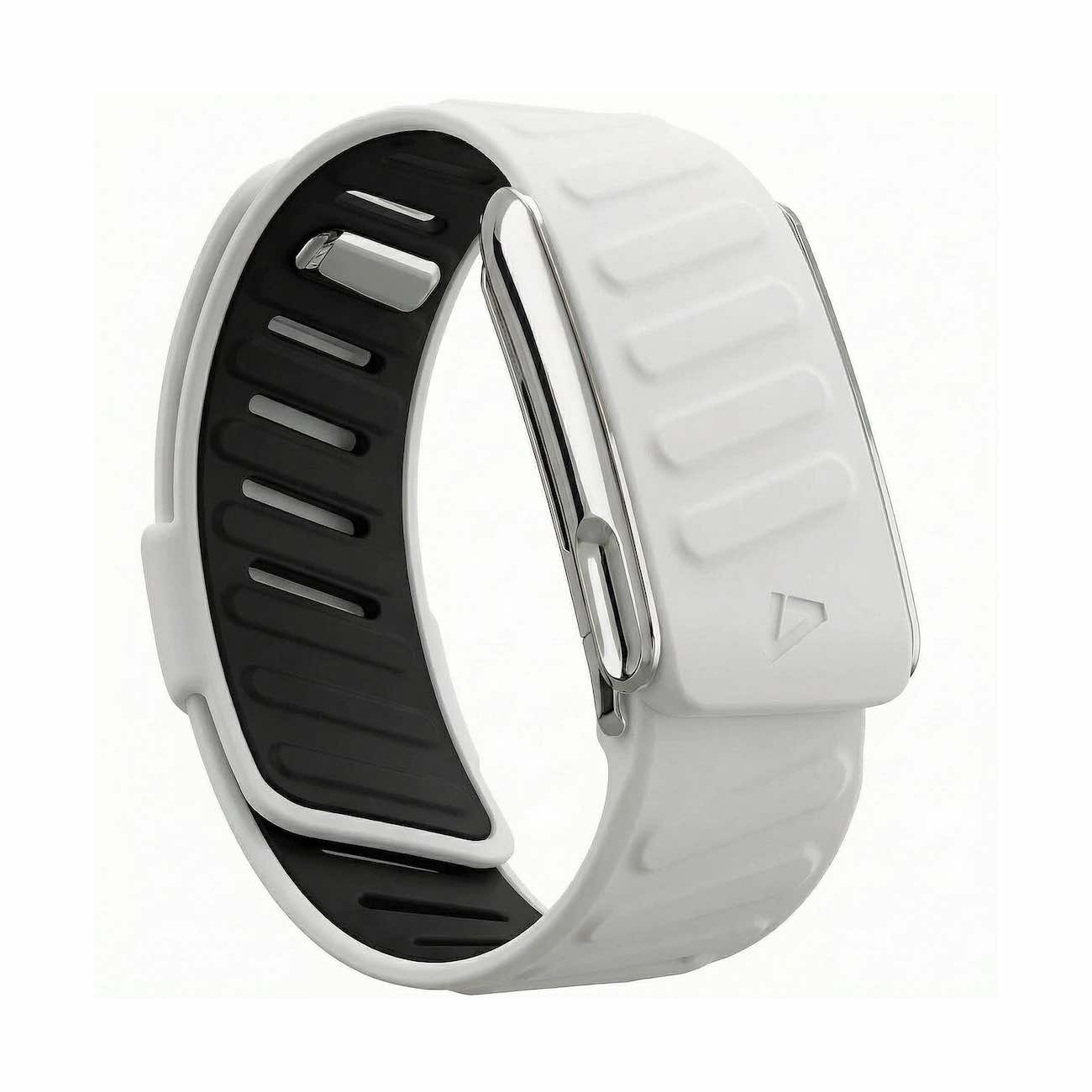 Dash Strap For Whoop 5 MG / Soft Silicone / Grey with Shiny Silver Frame