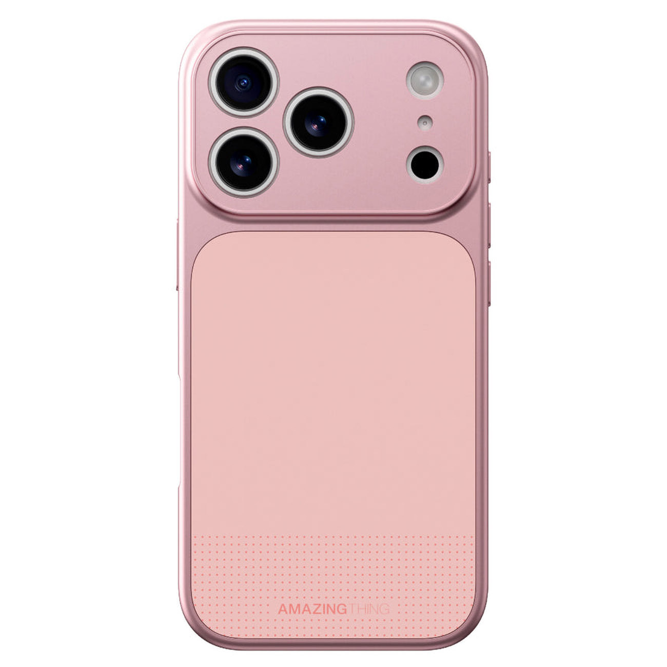 AT Minimal Case for iPhone 17 Pro Max / Supports MagSafe / Full Protection / Drop Resistant / Pink