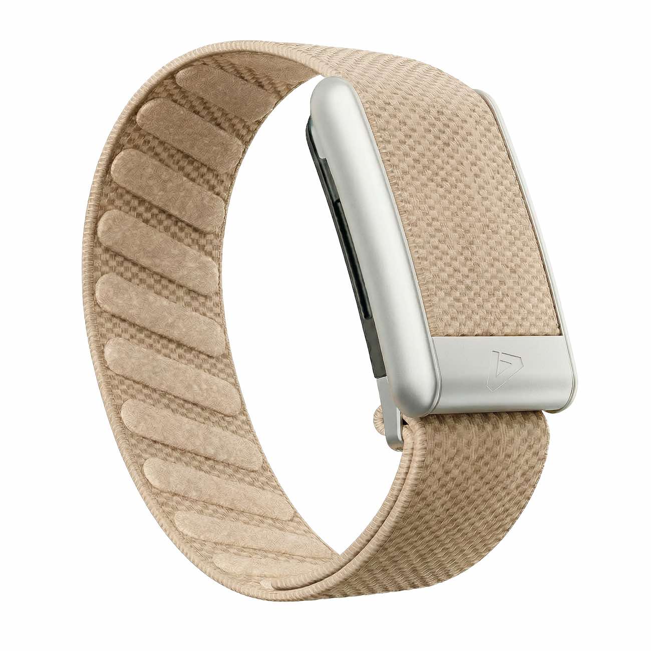 Dash Strap for Whoop 5 / Beige with Matte Silver Frame