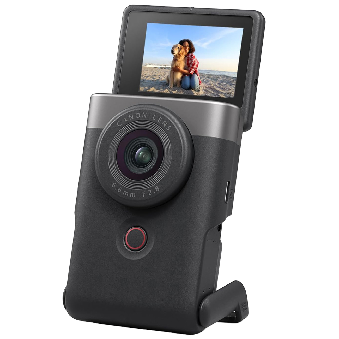 Canon V10 Camera / 4K Resolution / Built-in Stand / Professional Shooting Production Tools / Silver