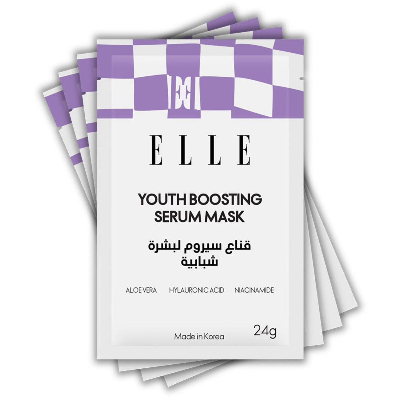 Elle Youth Boosting Serum Face Mask / 4 Pieces