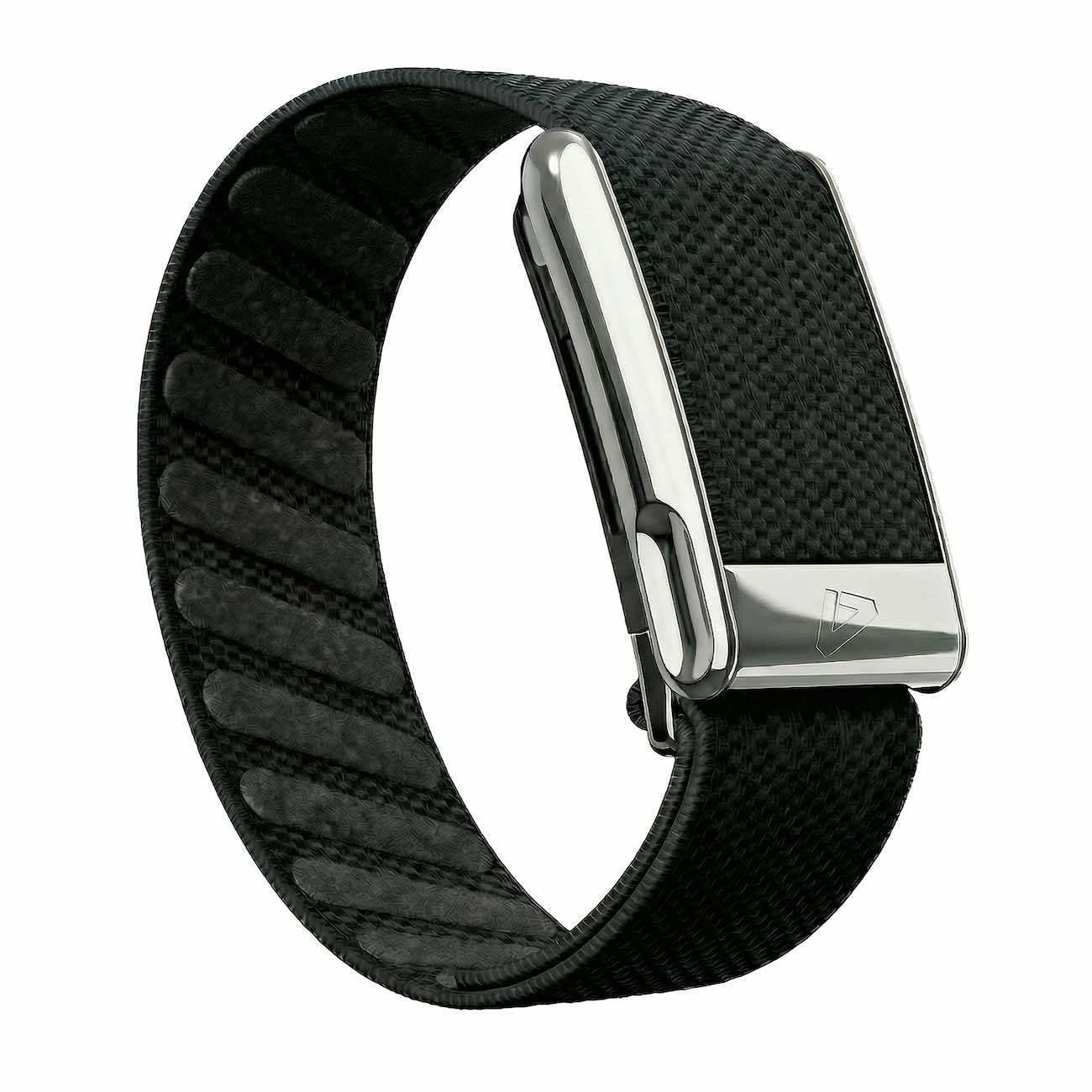 Dash Strap for Whoop 5 MG / Black with Shiny Silver Frame