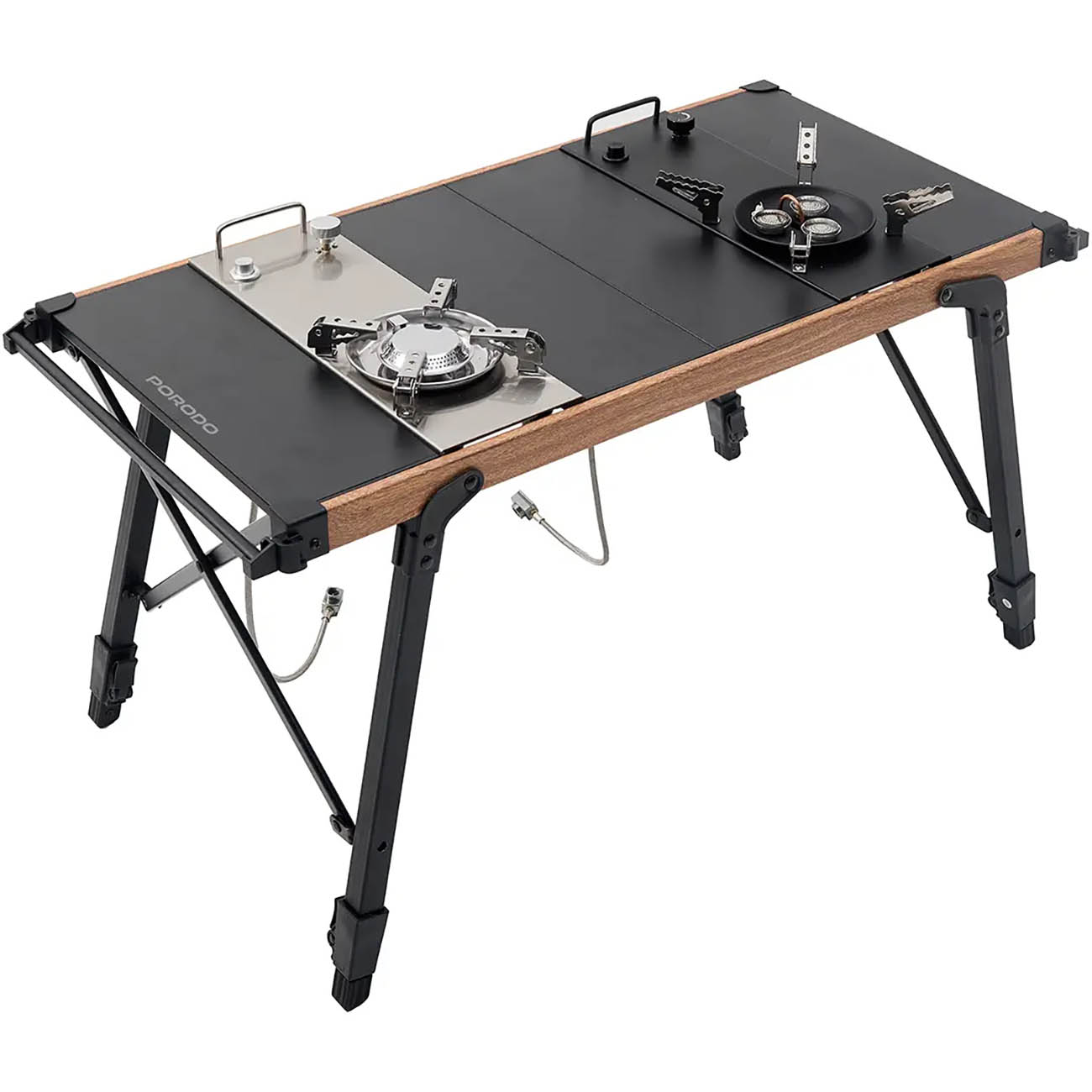 Porodo Portable Camping Table / Dual Stove / Foldable 