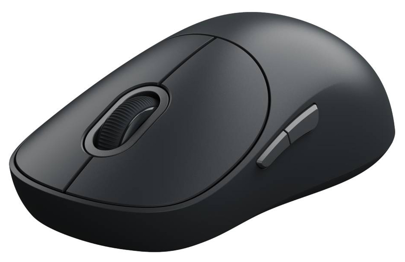 ماوس شاومي 3 اللاسلكي / تصميم مريح / يعمل بالبطارية / اسود