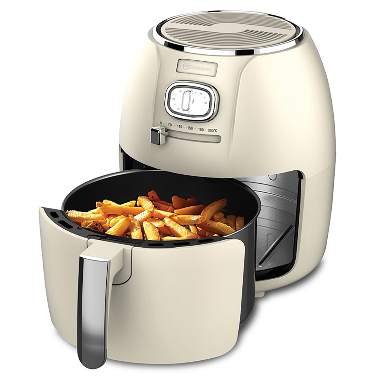 Westinghouse Retro Air Fryer / 4L Capacity / 1500W Power / Classic Design / Off White