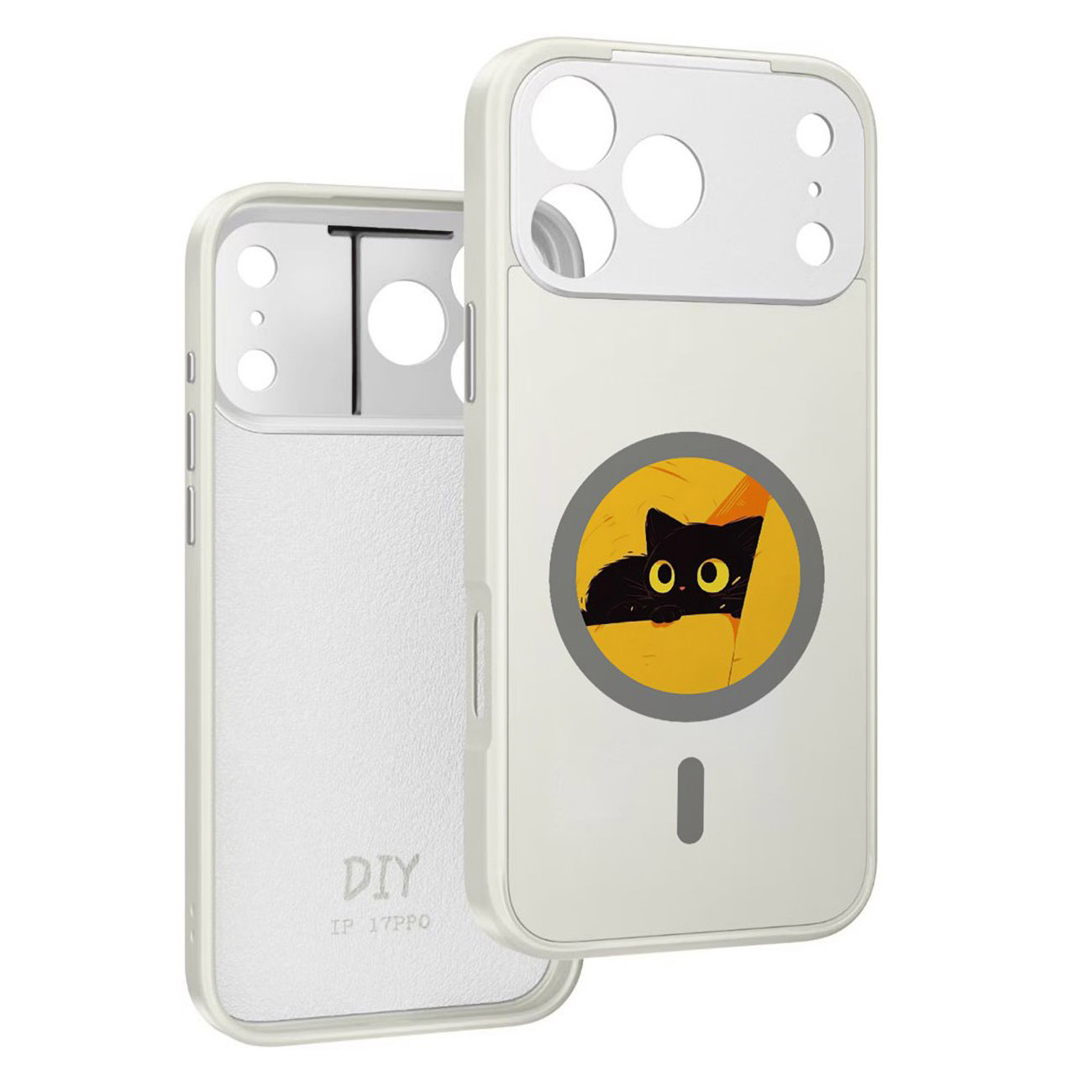 NFC Case for iPhone 17 Pro / MagSafe E-Ink Display / App Control / White