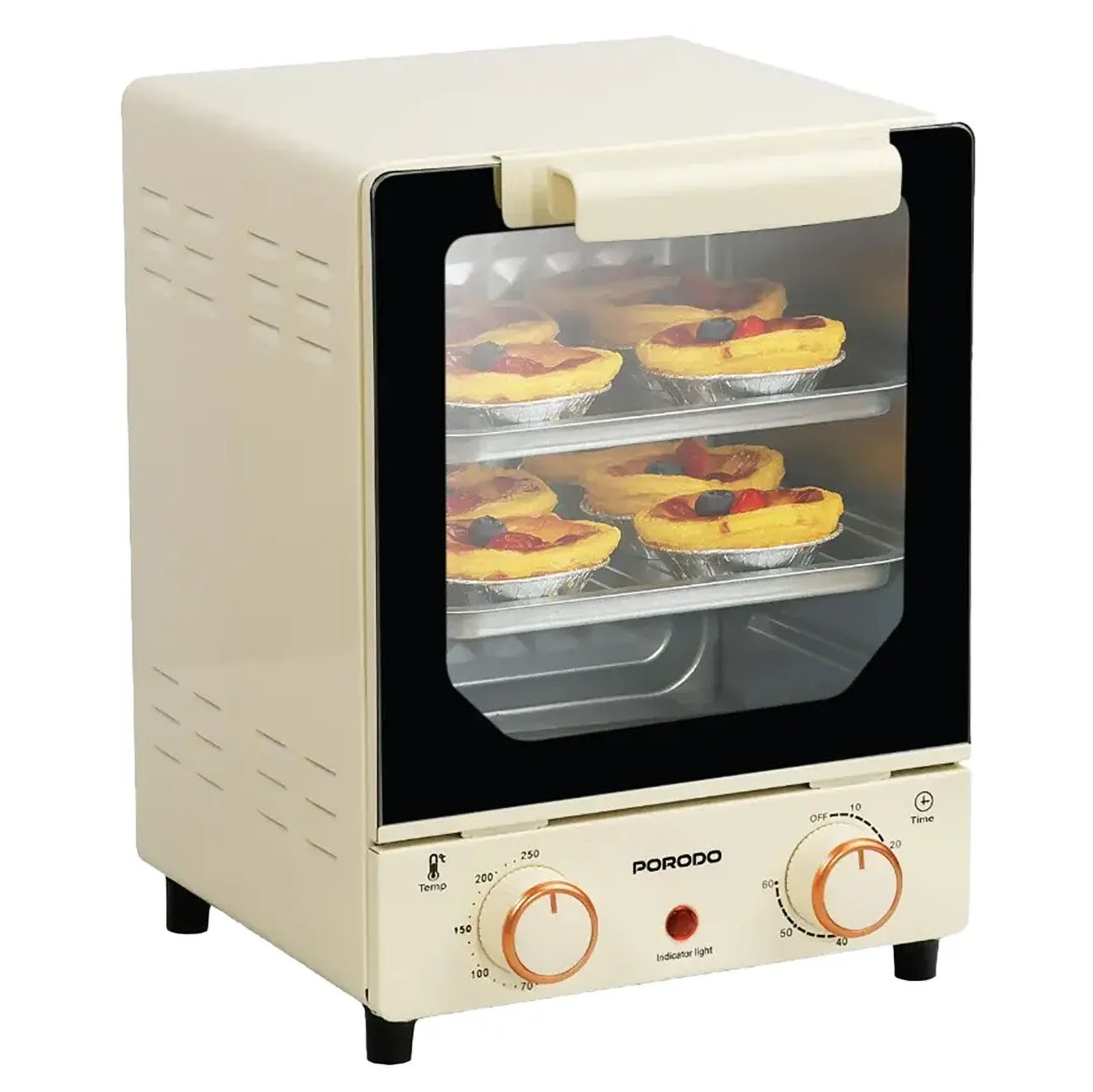 Porodo Electric Mini Oven / 15L Capacity / 750W Power / Smart Heat Distribution