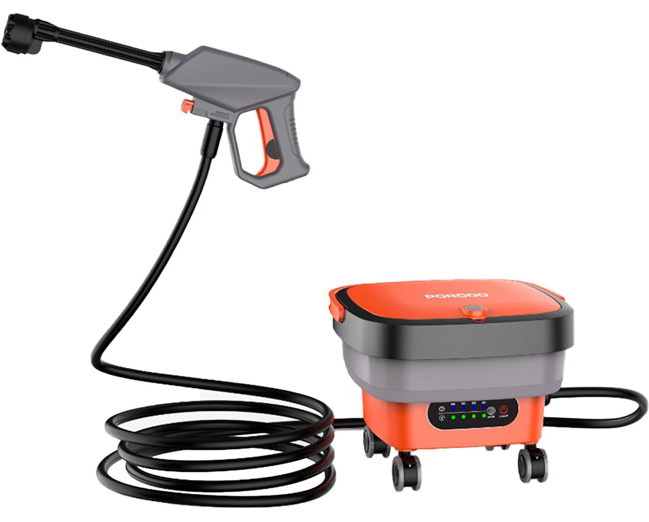 Porodo AquaSpray Portable Washer / Battery Operated / For Car Wash & Garden Care / 15L Tank