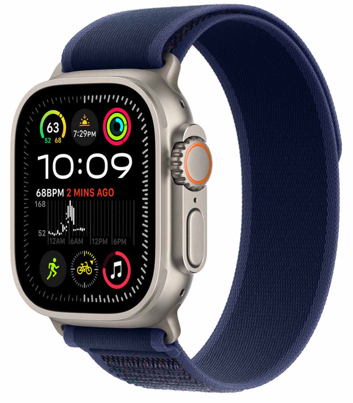 974Bands Trail Loop Sport Strap for Apple Watch / Size 42 / 44 / 45 / 49 / Blue
