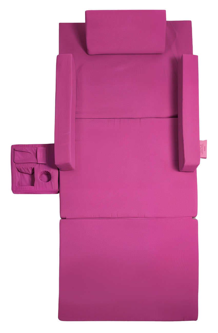 Resol Prime Tanning Mat / With Armrest & Built-in Pocket / Water-Resistant / Foldable / Purple