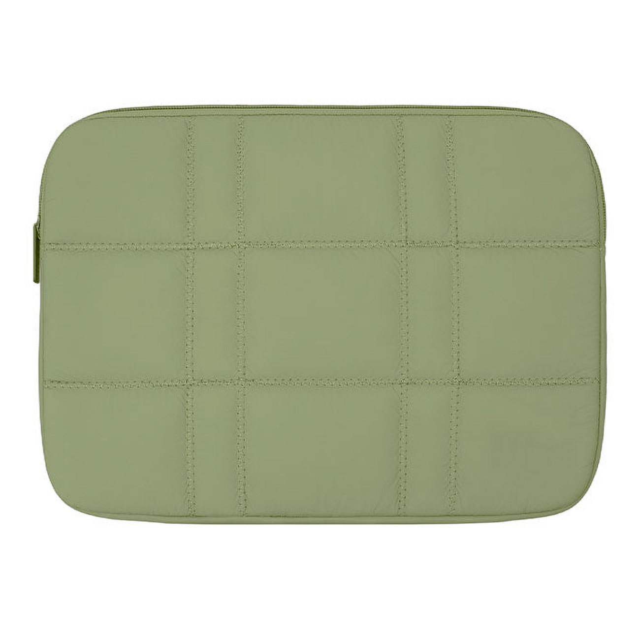 AmazingThing PuffyPouch for MacBook & iPad / Size 14 inch / With Inner Padding / Green
