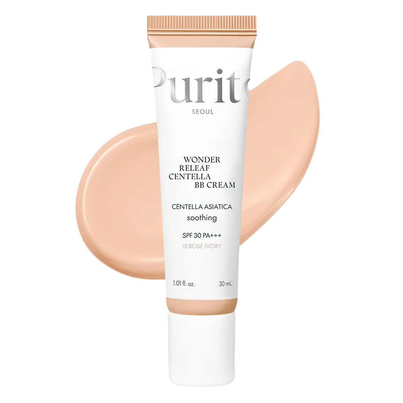 Purito Centella BB Cream / SPF 30 Protection / Shade Rose Ivory