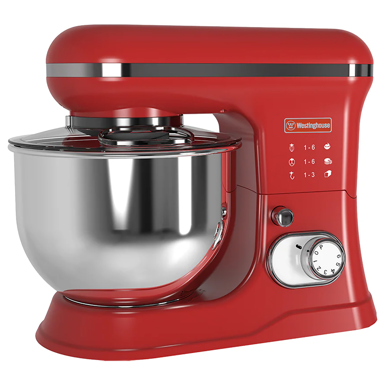 Westinghouse Stand Mixer / 5L Capacity / 6 Speed Settings / 1200W Power / Red