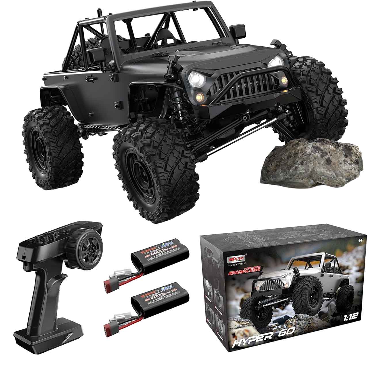 Hyper Go H12Y Electric Car / With Remote Control / Battery Operated / Shock Resistant