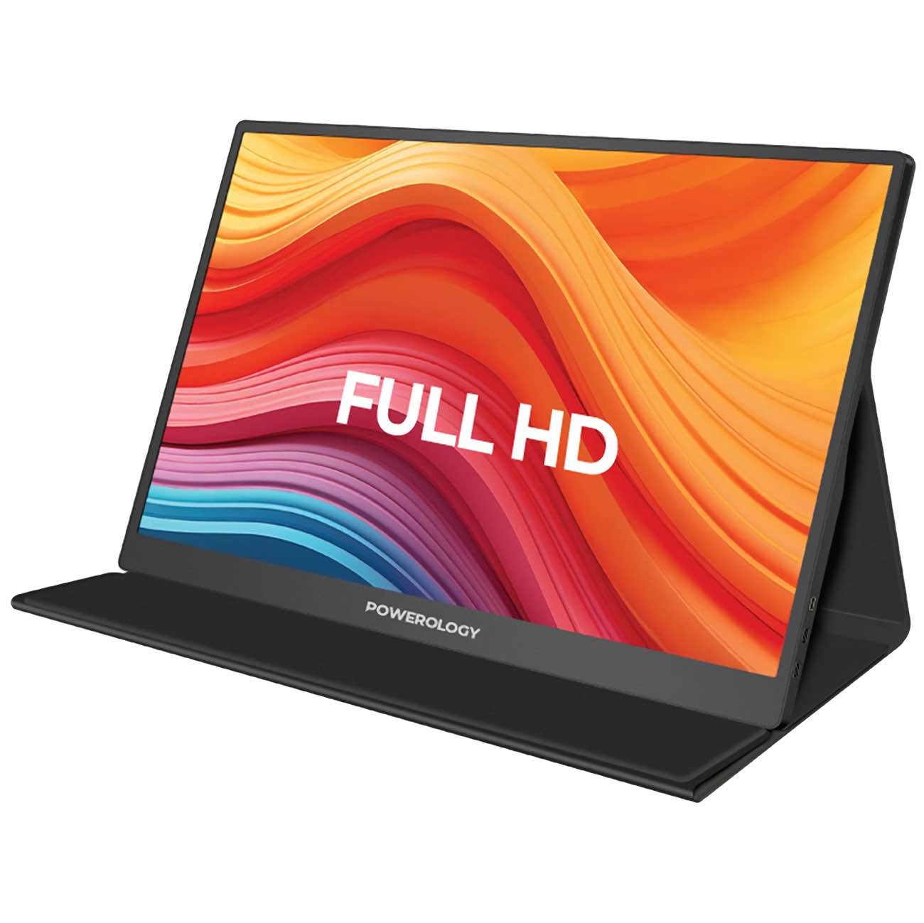Powerology Portable Monitor / 15.6 inch Display / 1080P Resolution / 144Hz / Built-in Stand