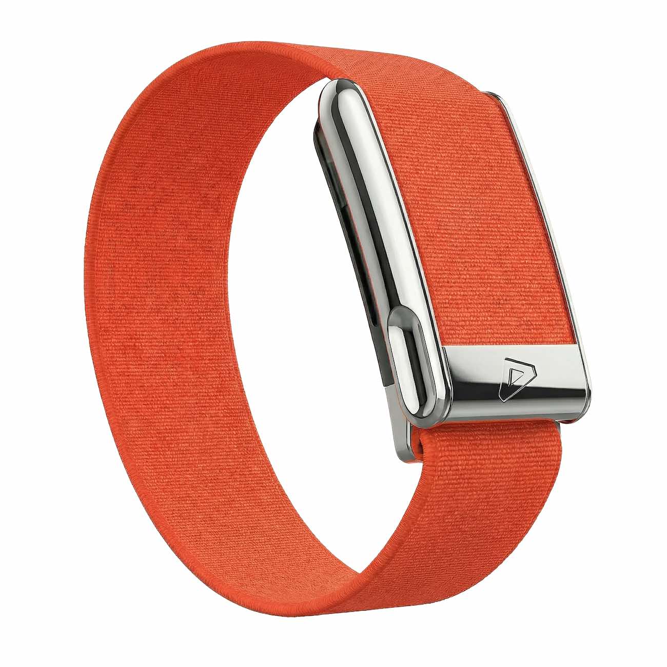 Dash Strap For Whoop 5 MG / Waterproof / Orange with Shiny Silver Frame