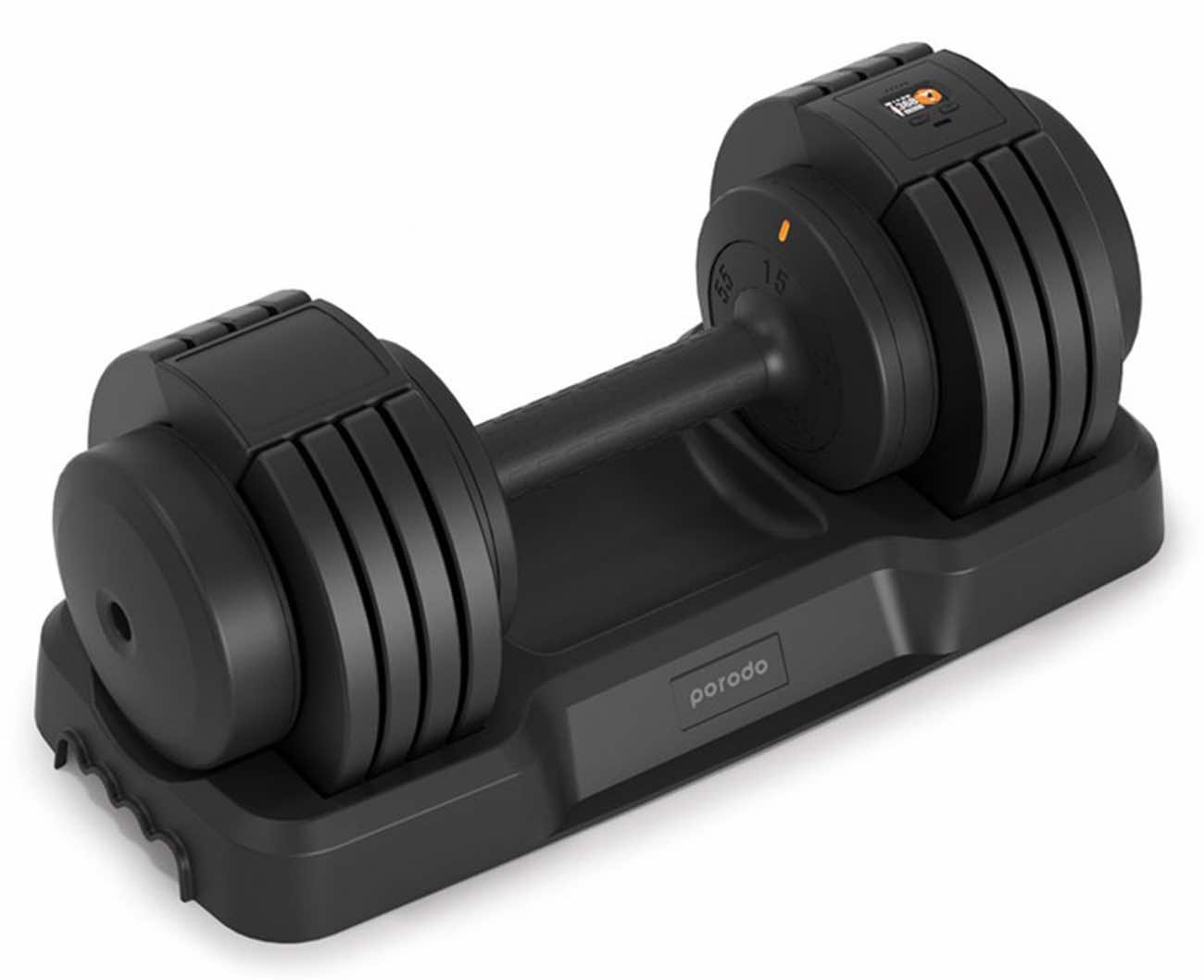 Porodo Smart Dumbbell / Adjustable Weight / Maximum Weight 25 kg / Built-in Speaker