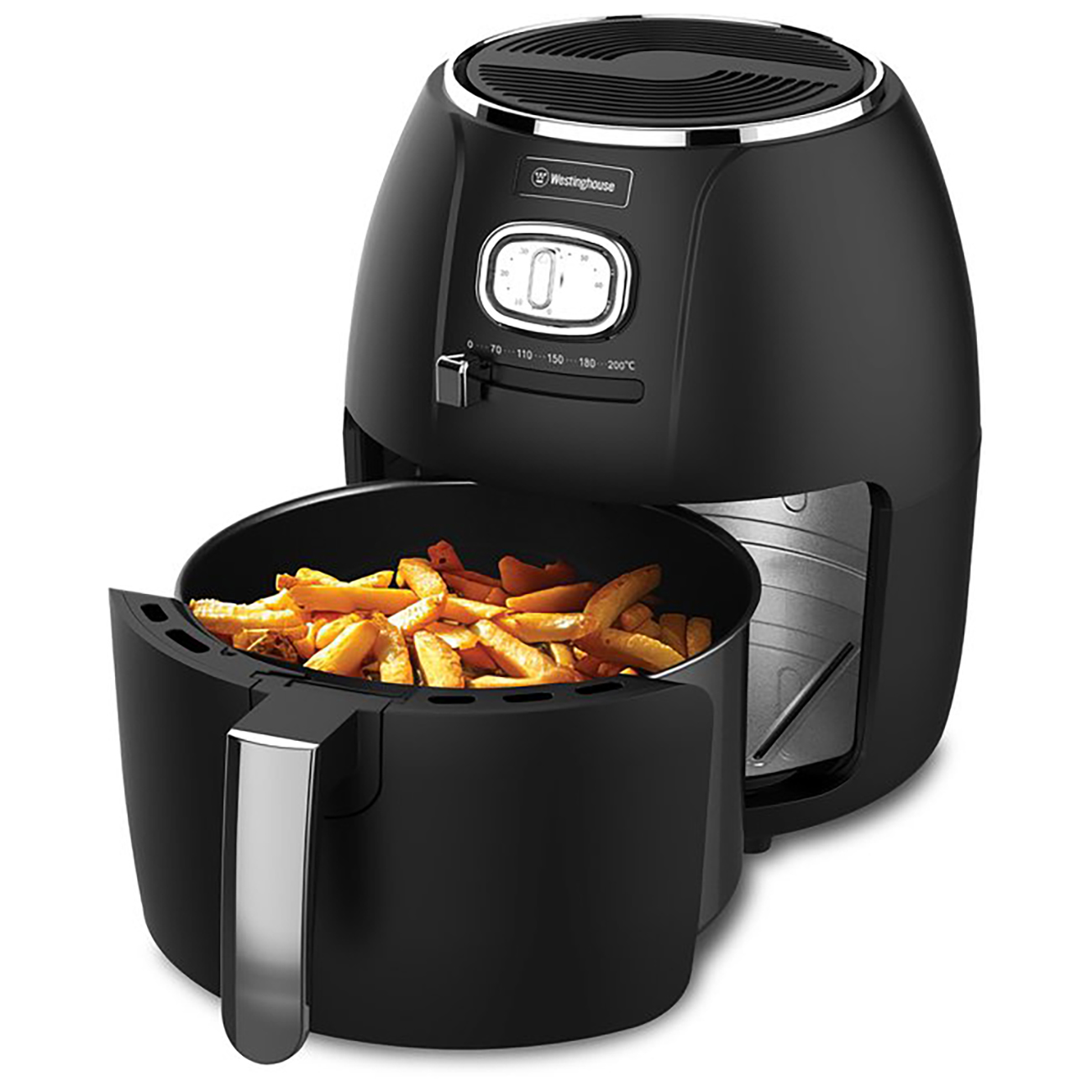 Westinghouse Retro Air Fryer / 4L Capacity / 1500W Power / Classic Design / Black