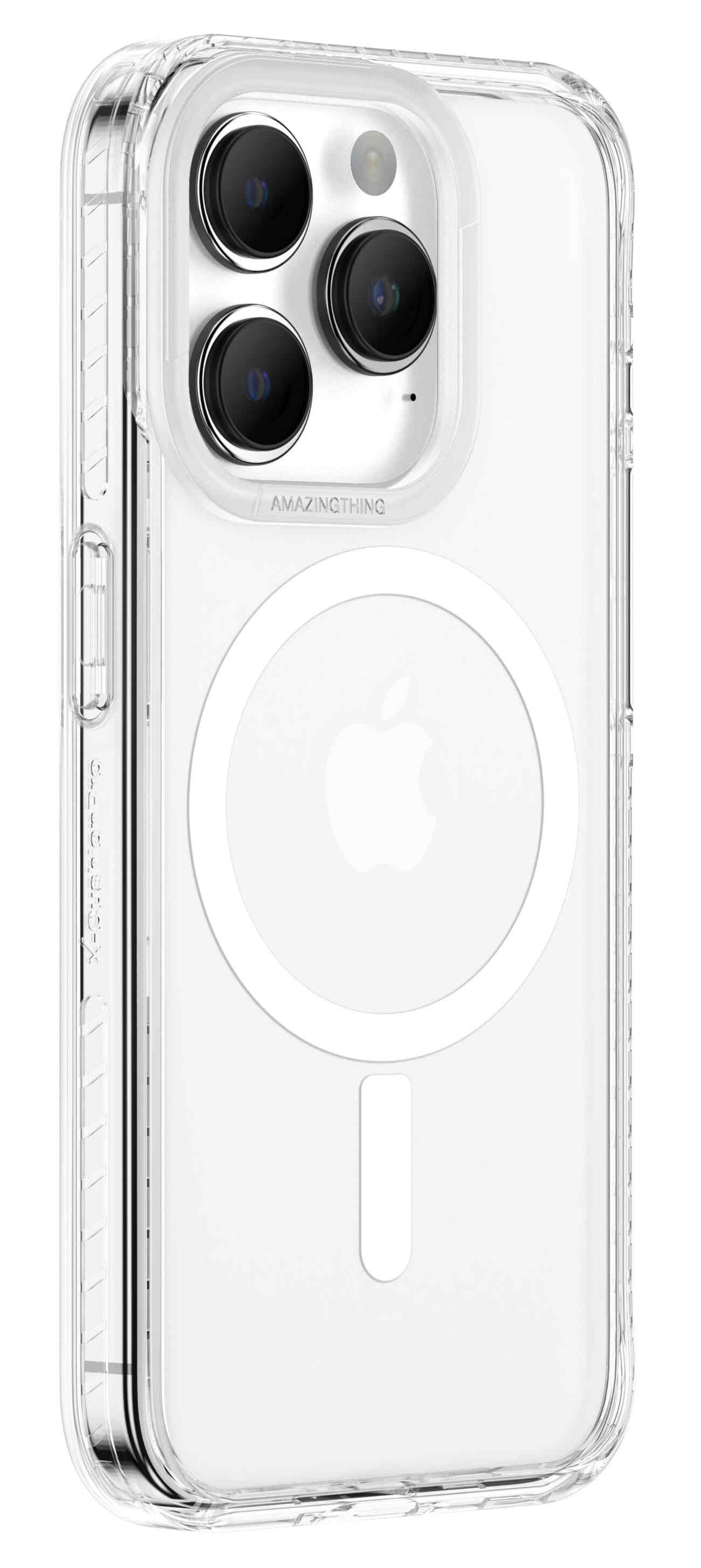 AmazingThing Titan Pro MagSafe Case for iPhone 15 Pro Max / Drop-Resistant / MagSafe Compatible / Transparent