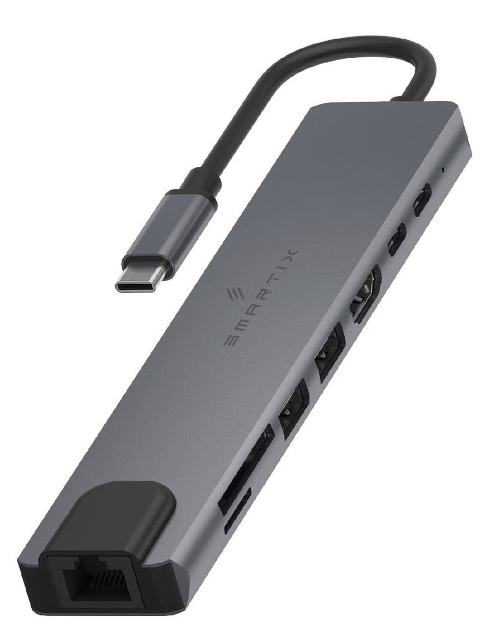 Smartix Multi-Port Adapter / 8 in 1 / With Type-C Port / Supports Mac & Windows