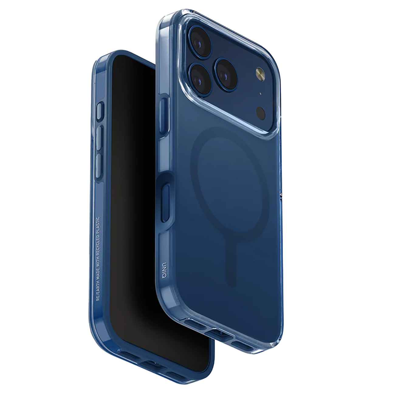 UNIQ Clario Case for iPhone 17 Pro / Supports MagSafe / Drop-Resistant / Clear Blue