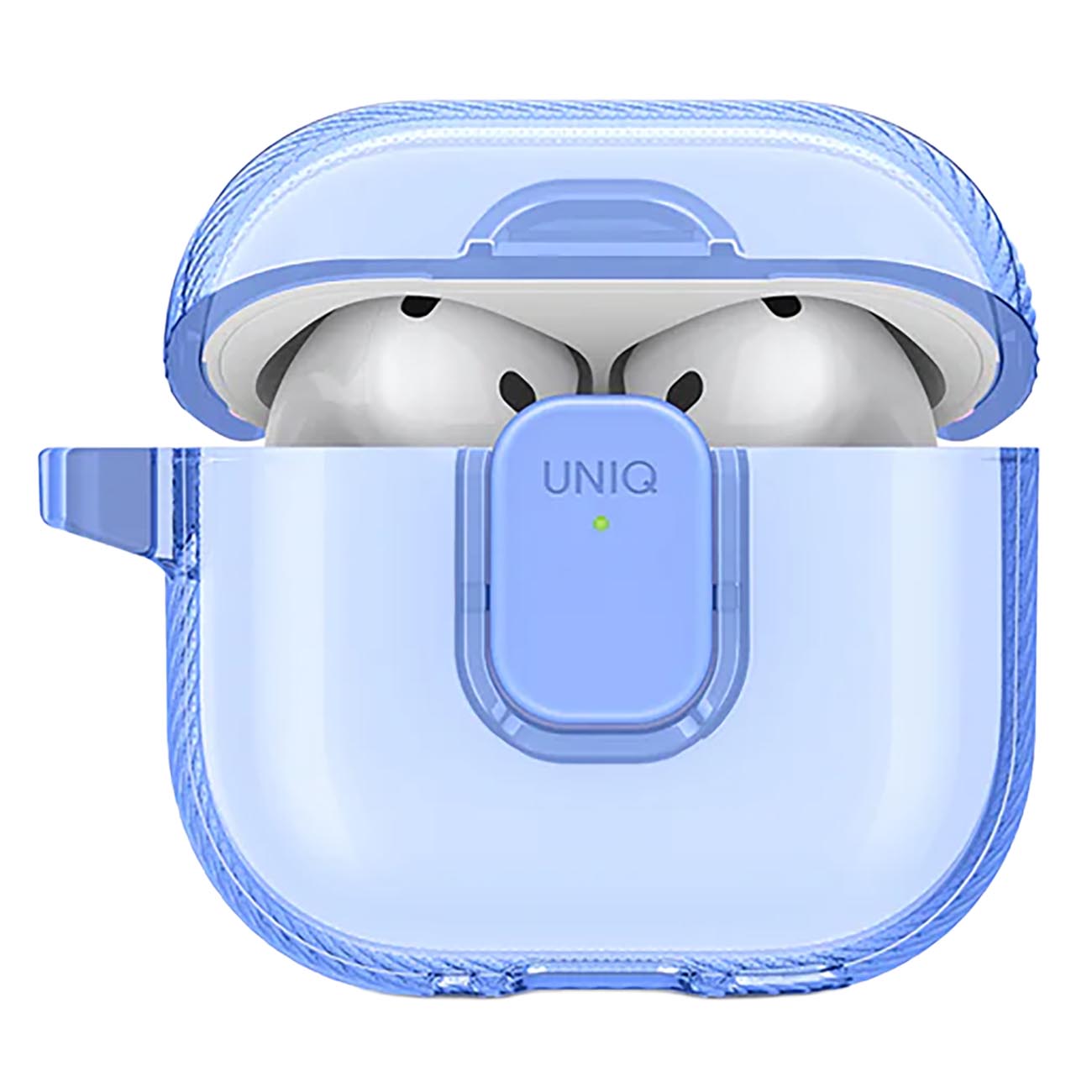 UNIQ Glase Pro Case for Apple AirPods 4 / Elegant Design / Drop Protection / Blue