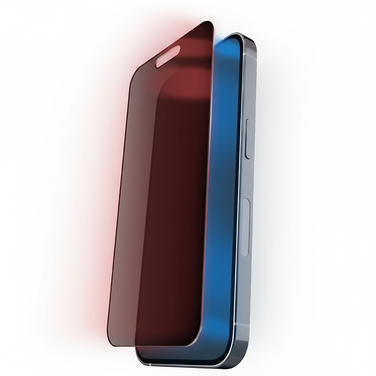 BodyGuardz Protection for iPhone 16 Plus &15 Plus / Turns Blue Light into Red Light / Privacy Glass