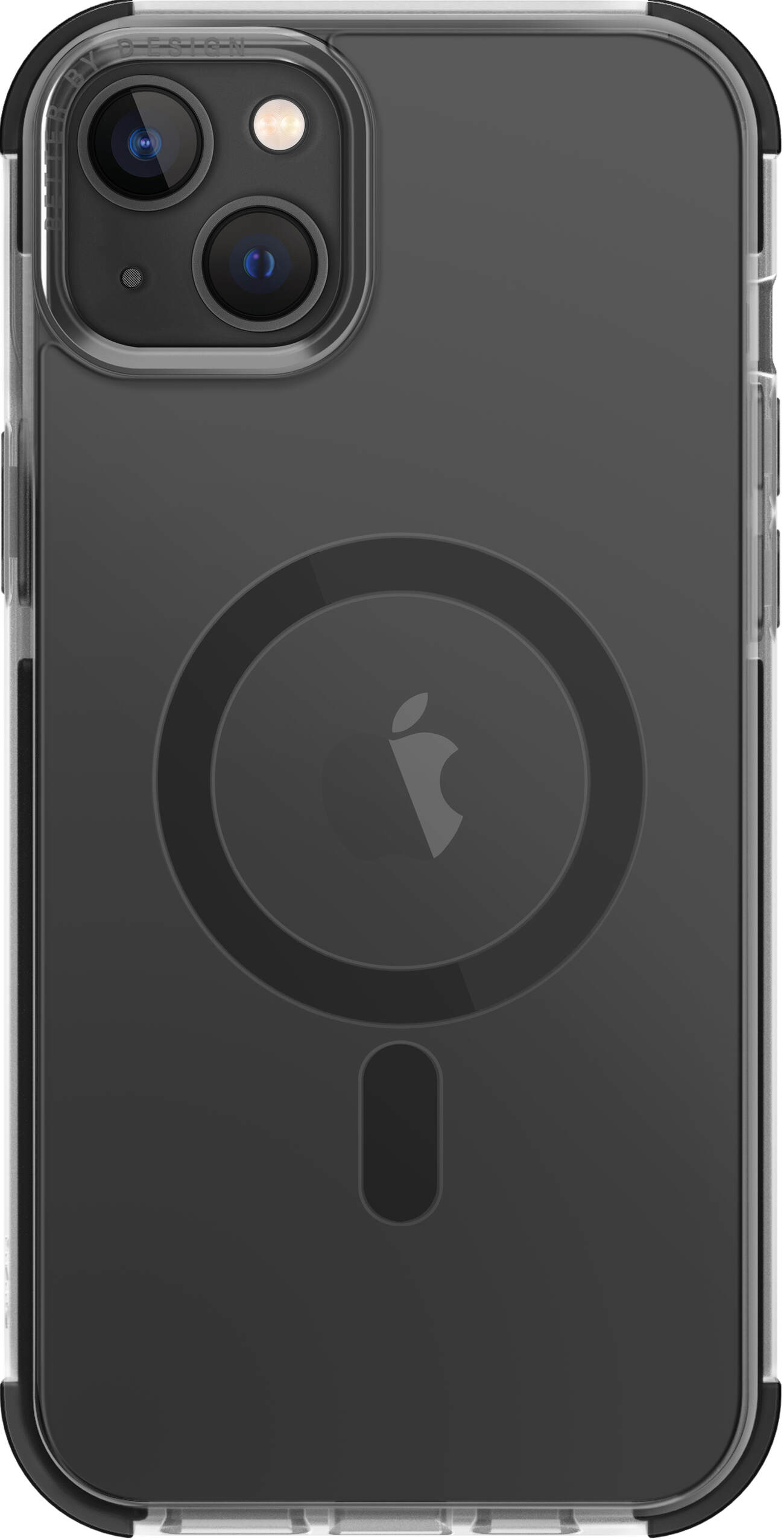 كفر يونيك Combat / يقاوم الطيحات / يدعم MagSafe / ايفون 14 بلس / شفاف رمادي