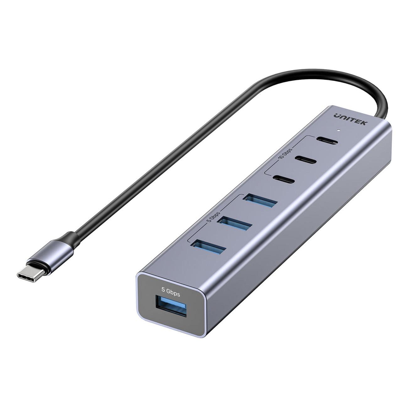 Unitek uHUB Type-C Adapter / 3 Type-C Ports + 4 USB-A Ports / 30cm Length