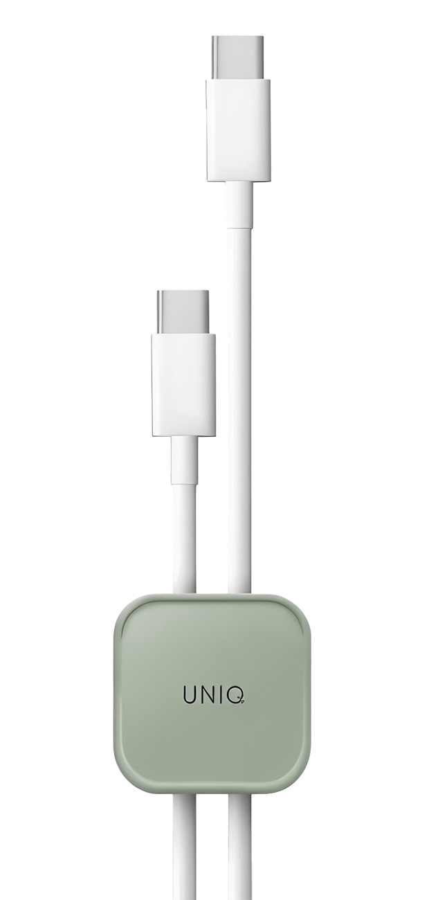 منظم اسلاك لاصق من يونيك / تصميم بسيط و عملي / يسع وايرين / 8 قطع / اخضر