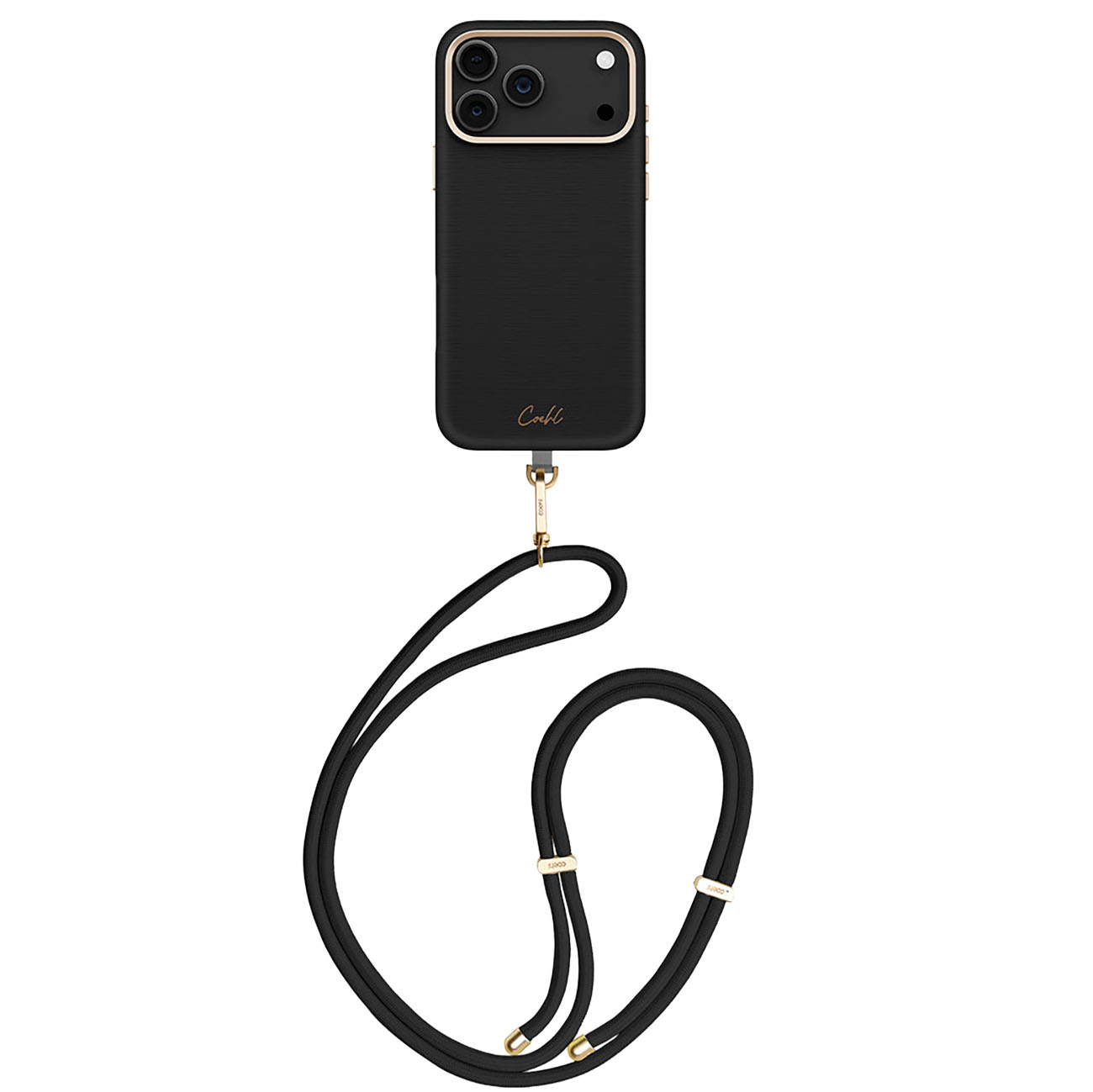 UNIQ Coehl Mirelle Case for iPhone 17 Pro Max / With Strap / MagSafe / Drop Protection / Black