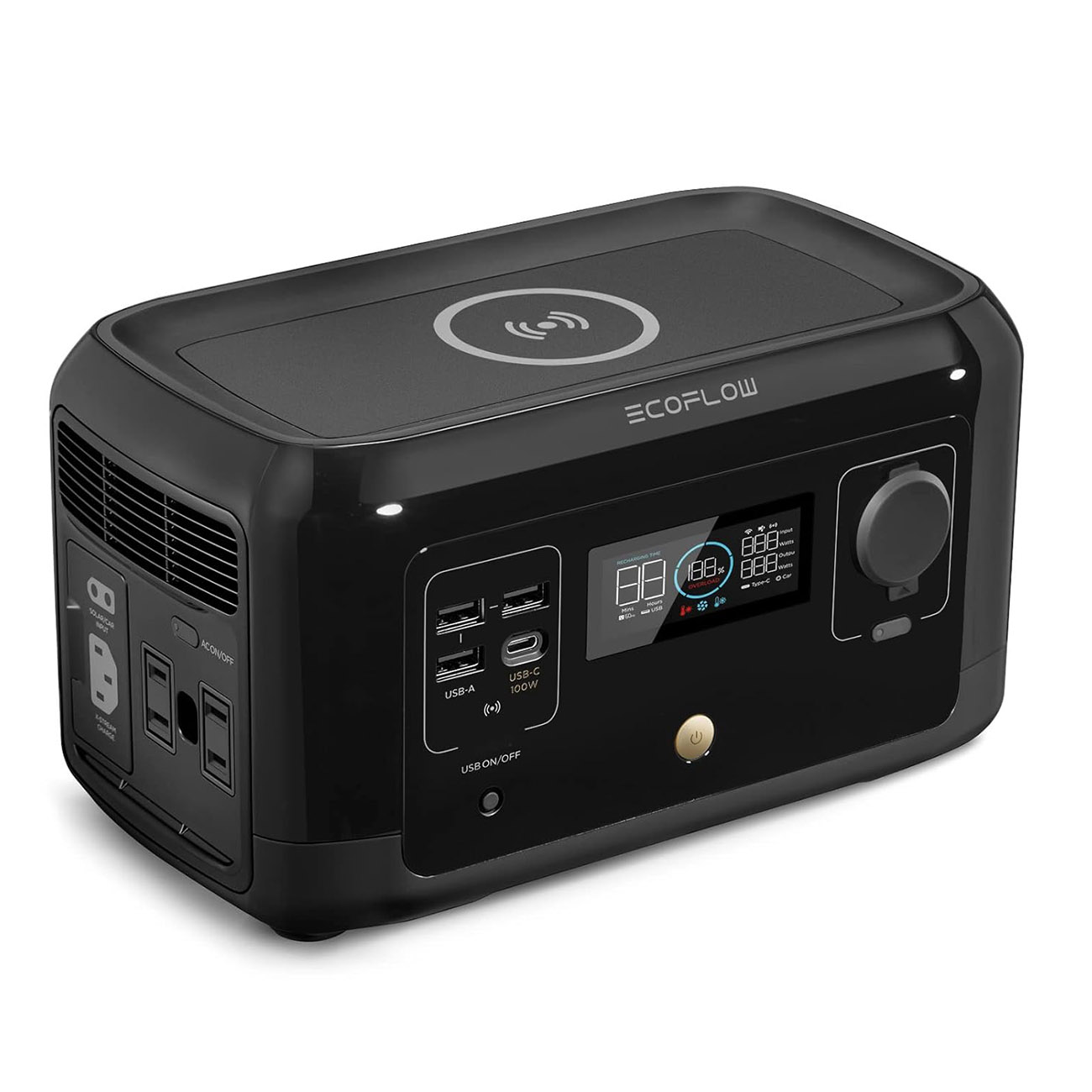 EcoFlow River Mini Power Station / 210Wh Capacity / 300W Power / 3 USB-A Ports + 1 Type-C Port