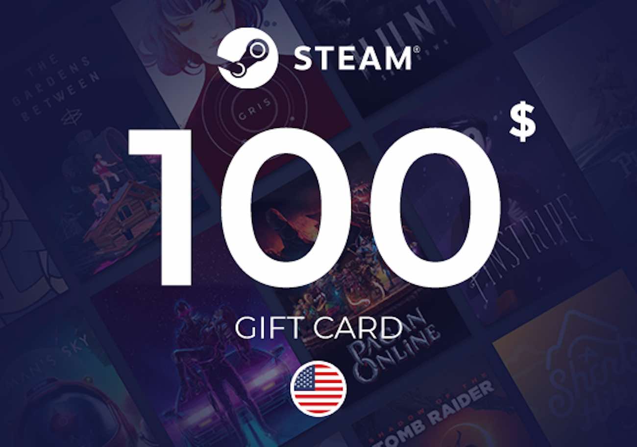 Steam Wallet Card / US Store / 100 USD / Digital Card 