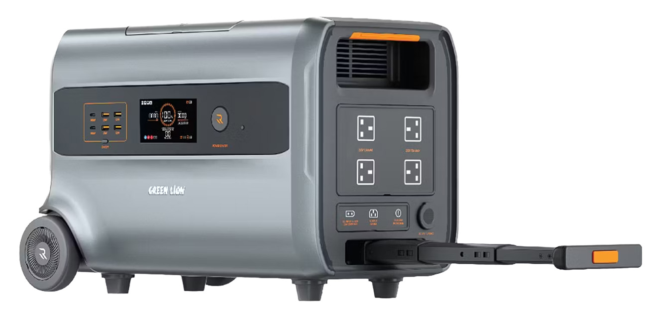 Green Portable Power Station / 2400Wh Capacity / 2780W Output ...