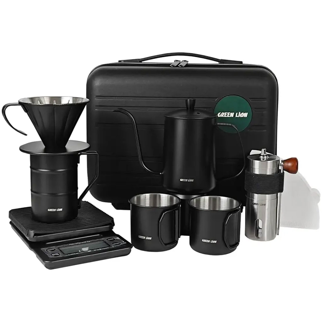 Green V-60 Coffee Maker Set / 7 in 1 / Professional Preparation