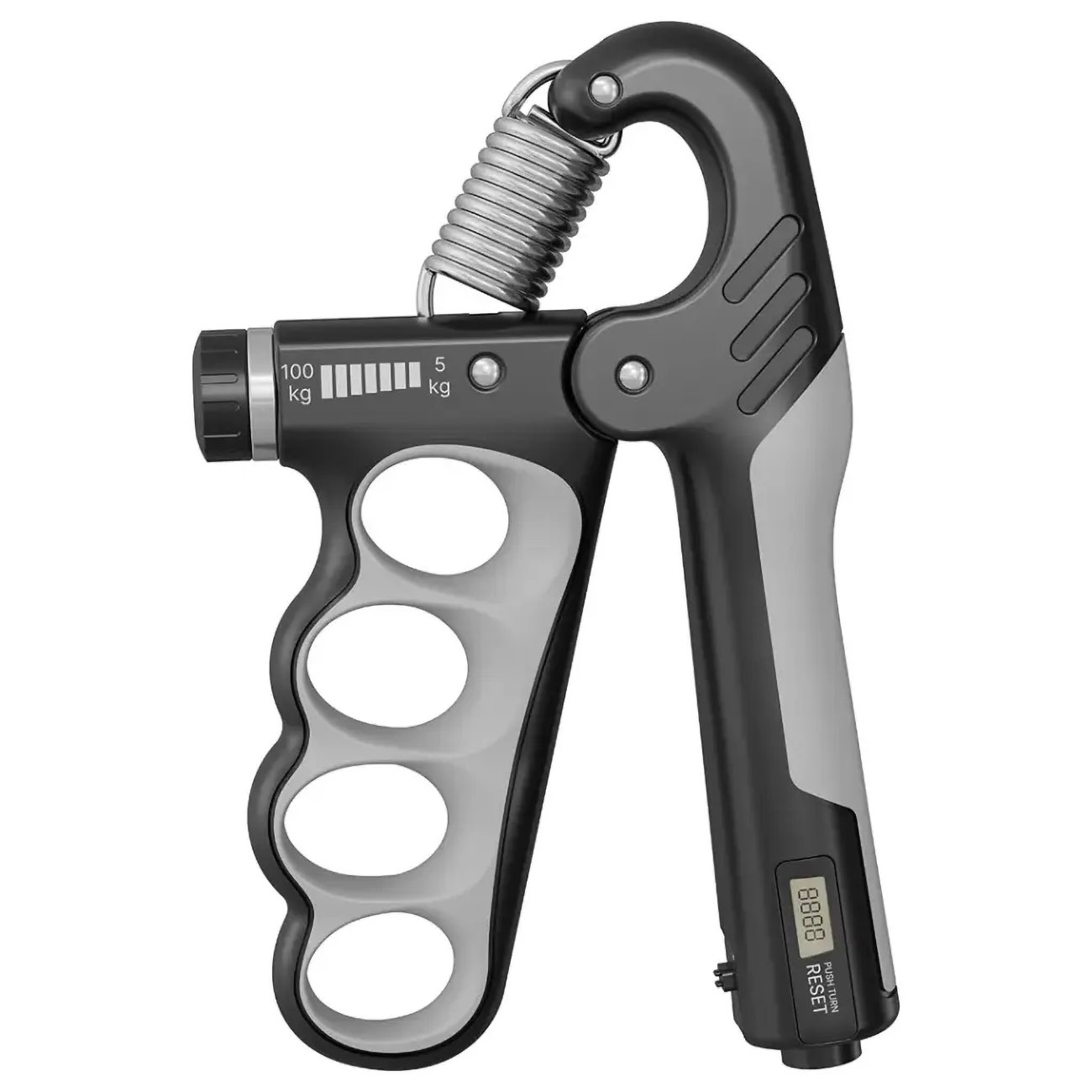Green Hand Grip Strengthener / With Digital Counter / Adjustable Resistance Range