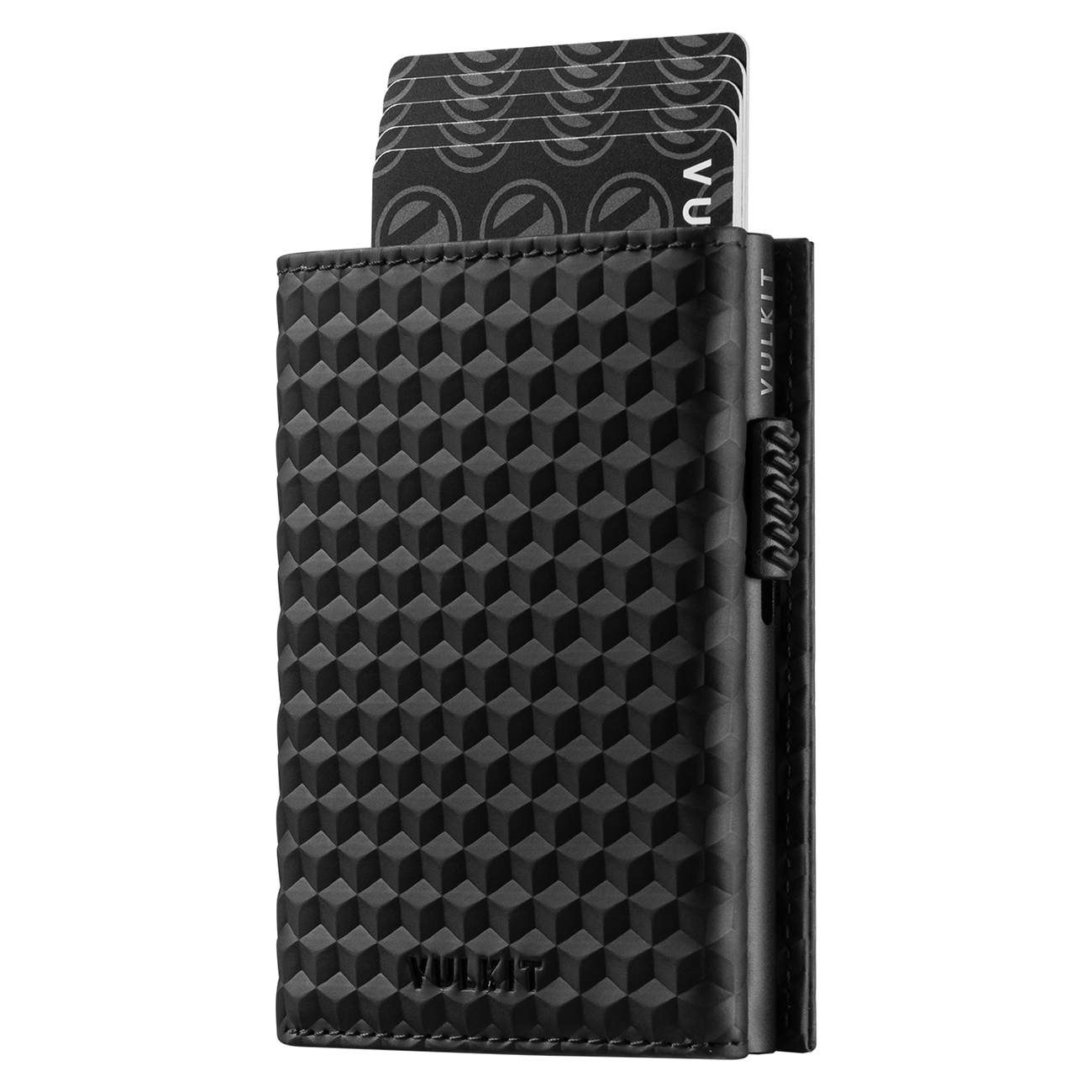 VULKIT Card Wallet / RFID Protection / Holds Up to 6 Cards / Limited Edition / Emboss Diamond Block
